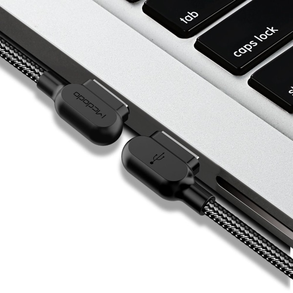CNE Type-C USB-C-kabel, vinklad nylonflätad snabbladdning