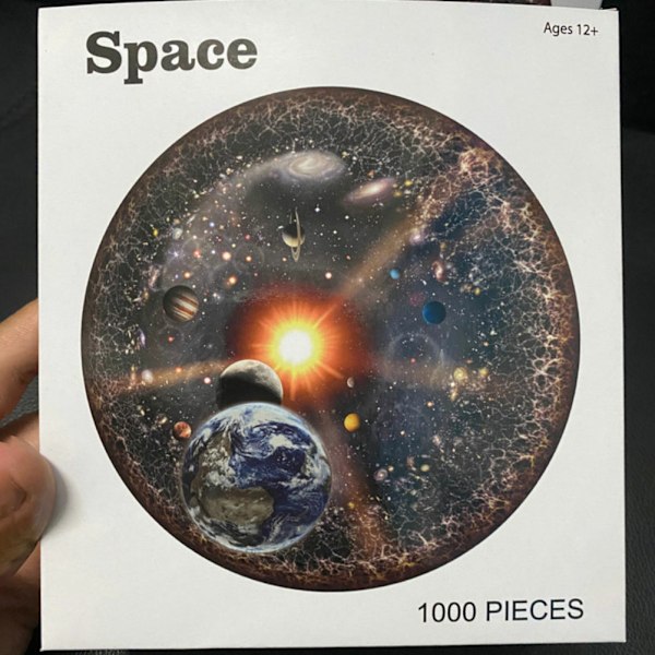 1000-osainen Pyöreä Pääkallo Universumi Aurinkokunta Planeetta Auringon Maan Lapset Aikuiset Leikki