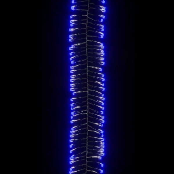 Ljusslinga med 400 LED-kluster blå 7,4 m PVC