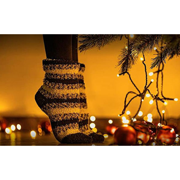 Klassinen lämminvalkoinen LED-valosarja, pituus 10 m, 220 V pistokkeella