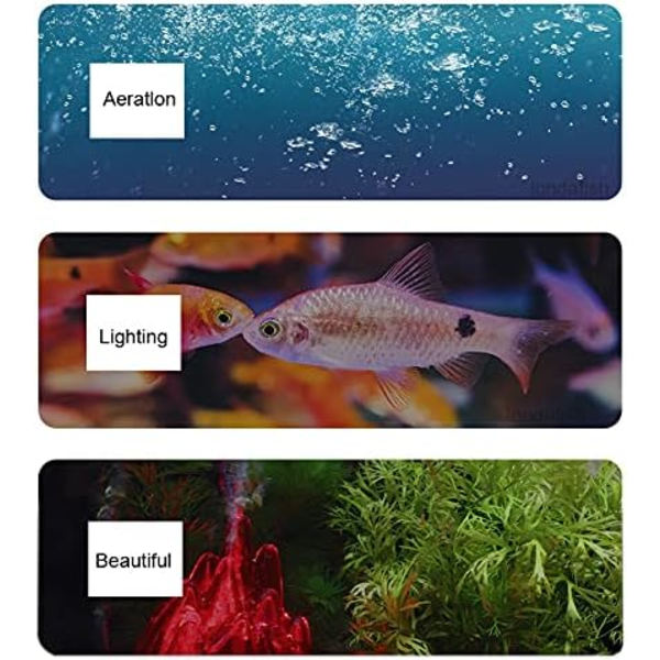Akvarieljus vulkan bubbellampa fisk tank dekoration för
