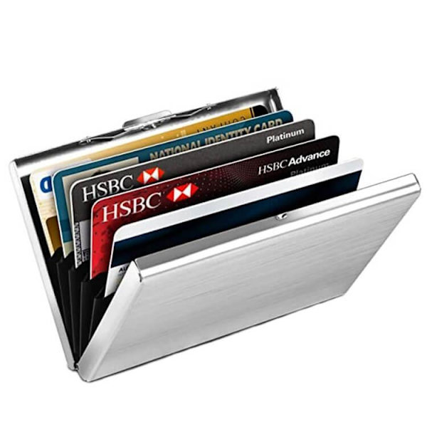 RFID-kortfodral i aluminium - spotudsalg Silver