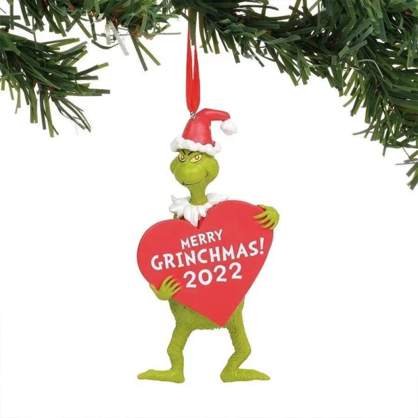 Grinch joulukoristeet joulukuusen koristeet ripustettavat koristeet Love card