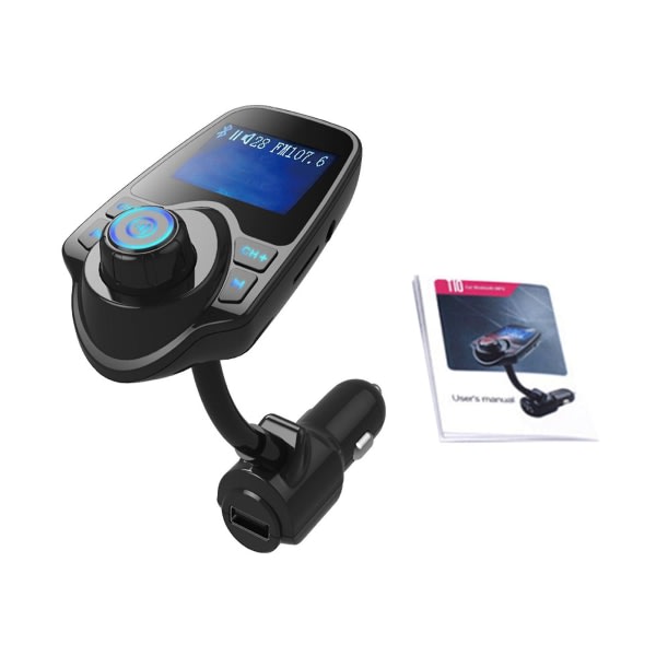 In Car FM-sändare Radioadapter MP3-spelare Bluetooth-kompatibel 5.0 Trådlös Ny