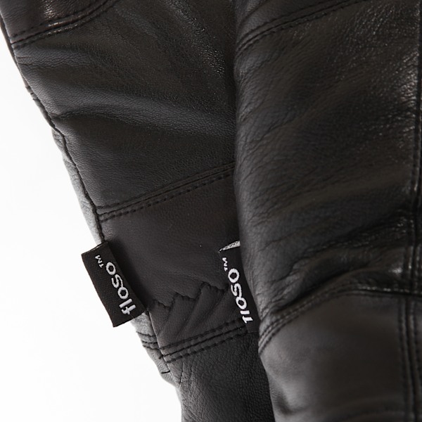 FLOSO Herre Thinsulate Foret Ægte Læderhandsker (3M 40g) M/L Sort M/L Black
