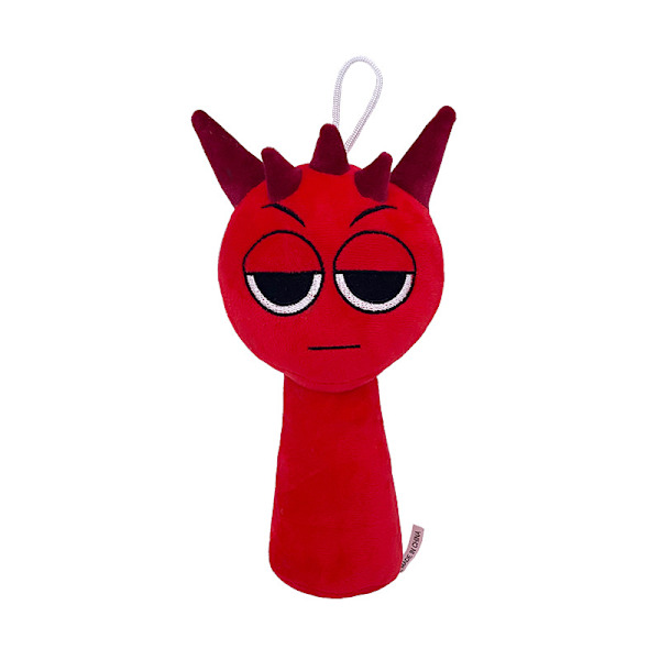 Xbi - Ny för 2025 Sprunki Plysch Rytmlåda Plyschleksak Dock Red head (20cm 60g)
