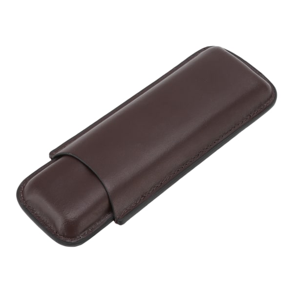 Etui i læder Bærbar cigarholder med 2 fingre til rejser