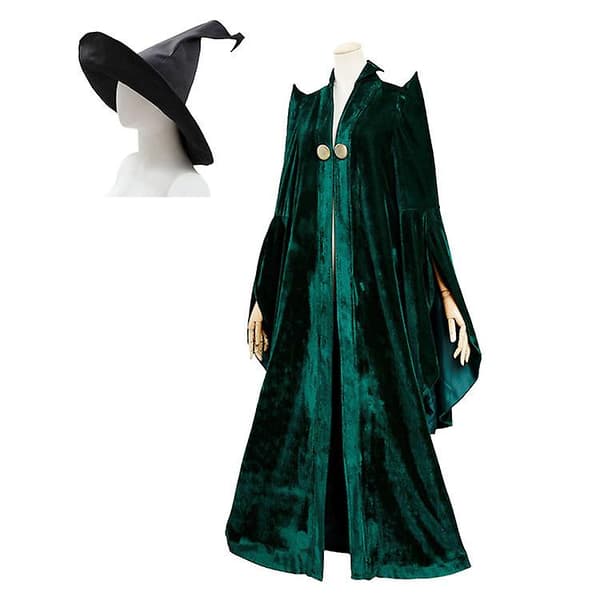 Harry Potter Professor McGonagall Voksenkostume til Halloween Cosplay-FA-