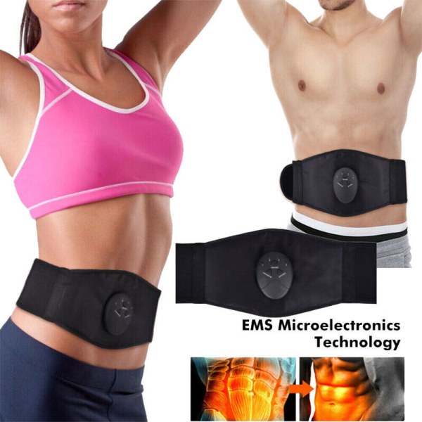 Elektrisk EMS Muscle Toning Trainer ABS Stimulator Tonerbälte