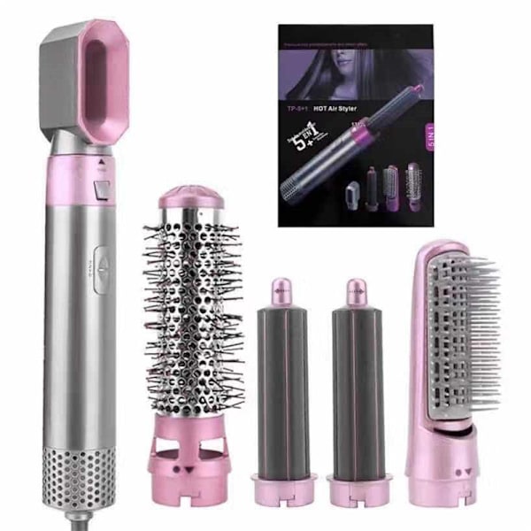 Air Styler - Profesjonelt Multifunksjonelt Hårfønerverktøy 5-i-1_v (YJD) PINK