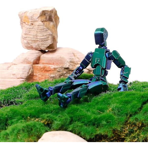 T13 Actionfigur, Titan 13 3D-trykt Actionfigur, Lucky 13 Actionfigur, Nova 13 Actionfigur Dummy 13 Actionfigur Greenblue