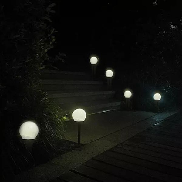 LED Garden Lights with Solar Cell - 6-Pack-FA- 900