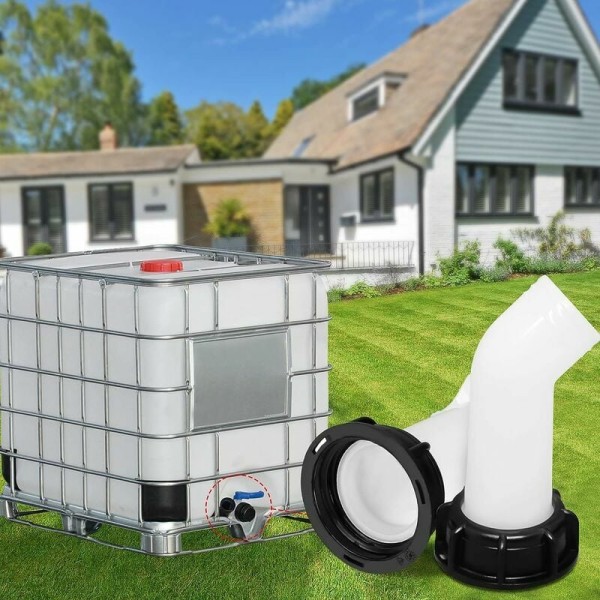 3 st avtappningsrör för IBC 1000L - slangförlängning och adapter