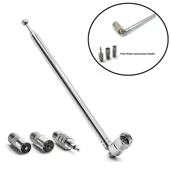 FM-radioantenn 76 cm adapter til hjemme-radio stereo UK-modtager