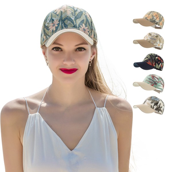 Bohemian Print Parasol Herre- og Dame Baseball Cap Strand Rejse