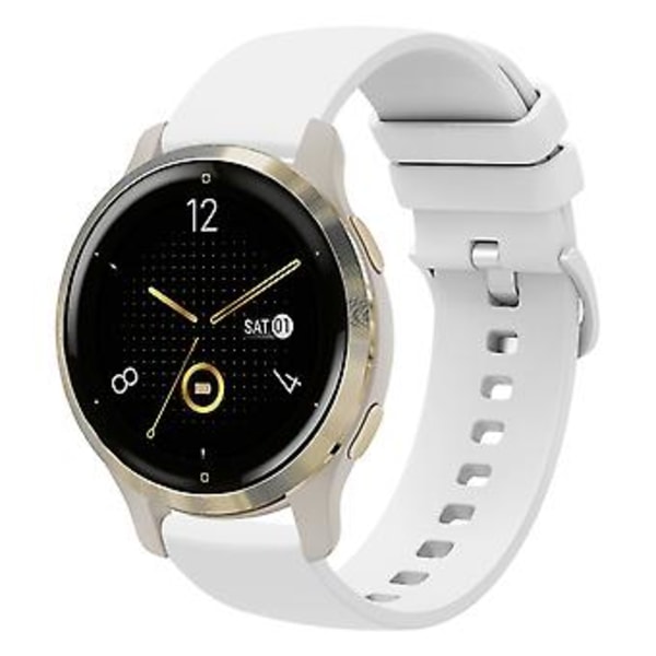 Silikonarmband för Garmin Venu 2S (Vit) - FA3-