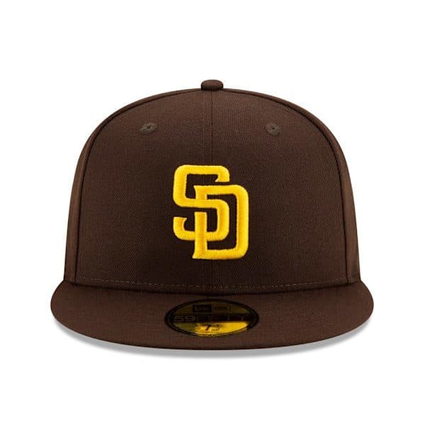 New Era Brun San Diego Padres Authentic Collection On-Field 59FIFTY Fitted Keps för män 7 5/8-FA-