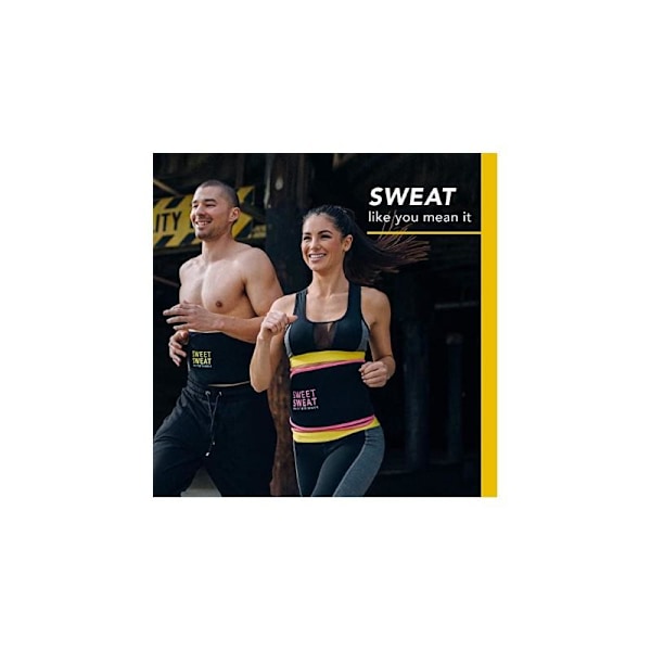 Svedbælte Forbrændingsbælte Fitness Cardio Sort Black Large
