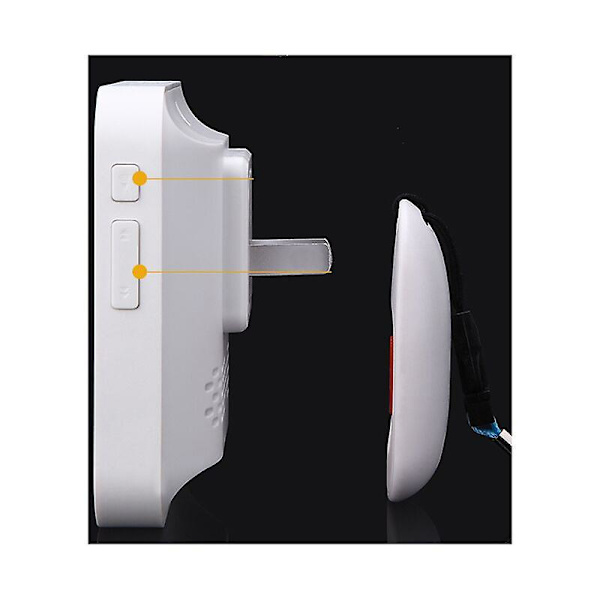 Hemlarm Trådlöst Larm Patient Äldre Personligt Larm System Plug Version Och Nödlarmknapp Sökare Larm (1 I 1)