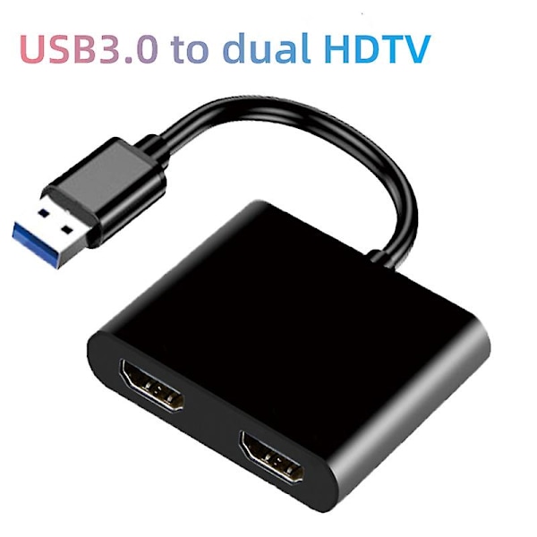 Dubbel HDMI-dockningsstation för bärbar dator | Dockningsstation för Mac och PC - Dockningsstationer