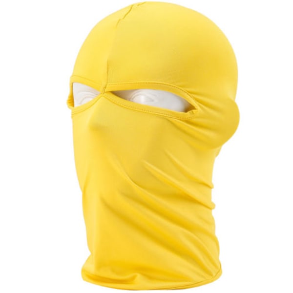 Vinter Full Face Varm Mask Utomhus Cykling Vindskydd yellow