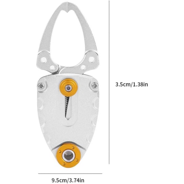 Lett og bærbar fiskeklemme i aluminiumlegering