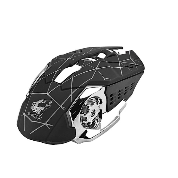 Trådlös Gamingmus, X8 - Färgväxlande Belysning black 164