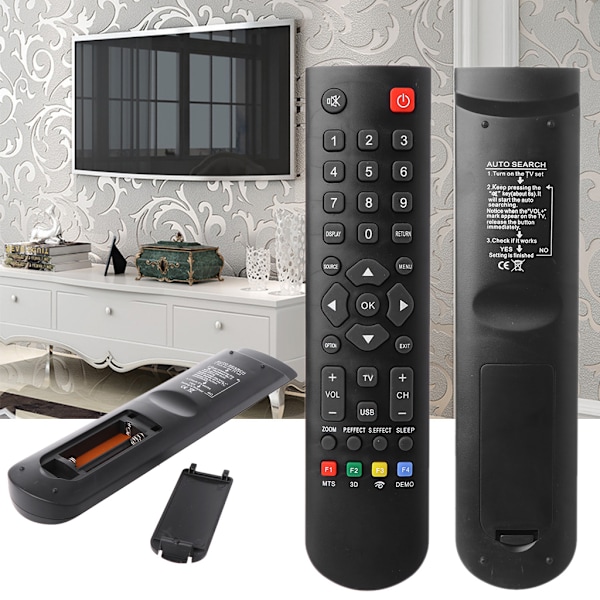 Svart universal fjernkontroll for TCL RC3000E01 RC3000E02 08-RC3000E-RM201AA TLC-925 RC200