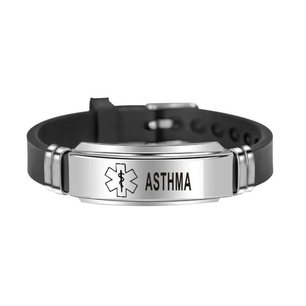 Medicinsk Alarm ID-armbånd - Perfekt Sort one size Black