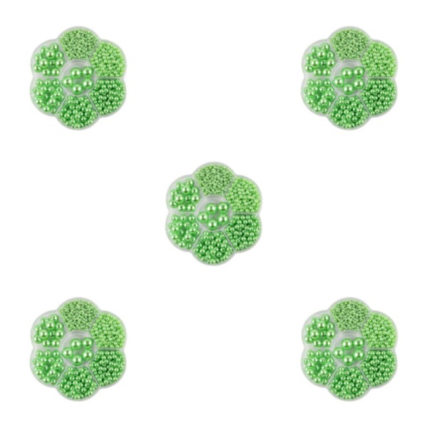 1/2/3/5 1150 st DIY-pärlor för att göra vackra smycken - Grön green 5PCS