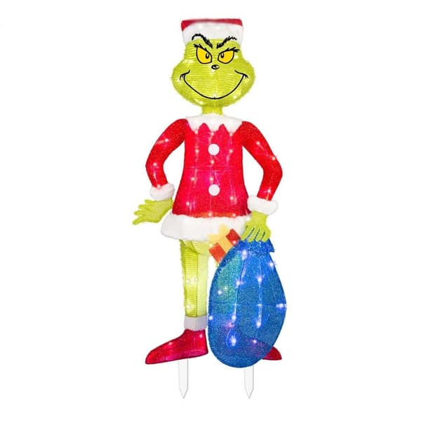 Grinch Juledekorasjoner Hageskilt 4-FA- 4