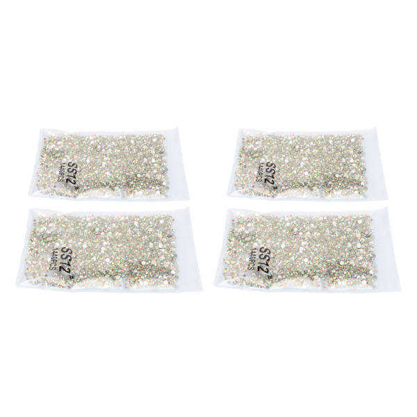 5760 stk krystall strass steiner utsøkt kutting flat bak runde strass steiner for DIY håndverk smykker dekorasjon 0.1