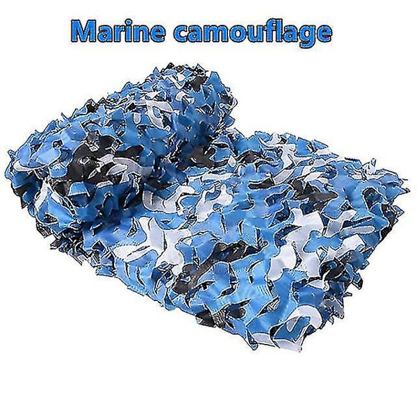 3x5m 3x8m 3x10m 4x5m Forsterket kamuflasjenett Svømmebasseng Strandpaviljong Hage Solskjerming Kamuflasjenett 7 farger Marine camouflage Marine camouflage 3x8m