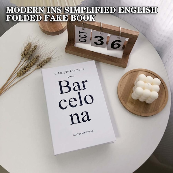 Englanninkielinen taittuva teko kirja Taittuva valokuvaus rekvisiitta Kirjan sisustus ravintolaan Folding Style 11