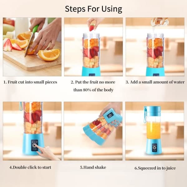 Blå mikser for shakes og smoothies-FA6-