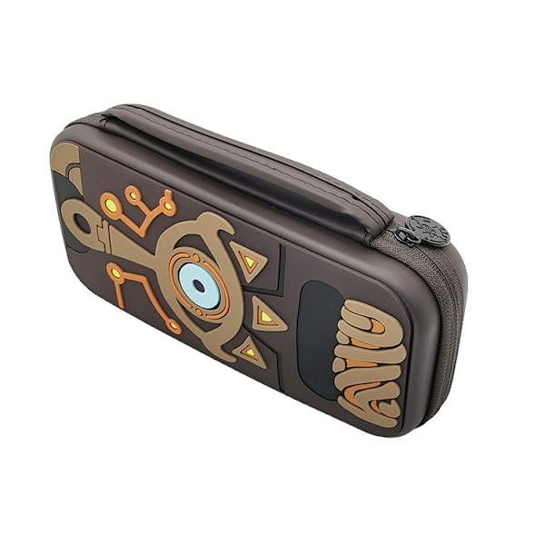 Oppbevaringsveske for Nintendo Switch OLED, Switch OLED spillkonsollbeskyttelsesveske med stropp og skulderstropp Slate bag (My World)