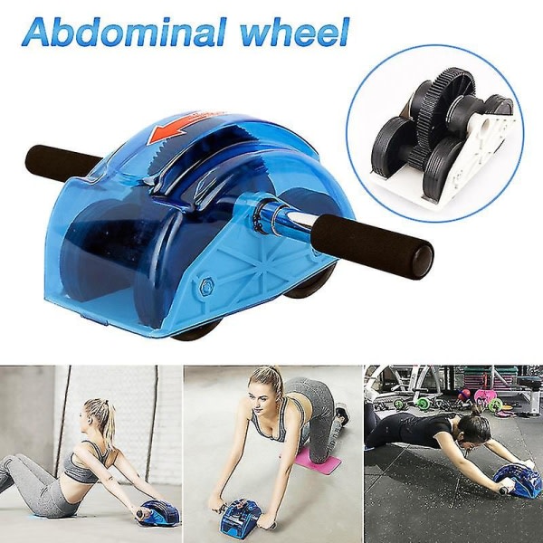 Abdominal Wheel 4 Roller Wheel Magmuskeltränare med utrustning kompatibel med träning hemmagym