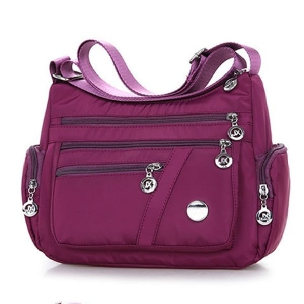 Vattentät nylon enkel axelväska Red