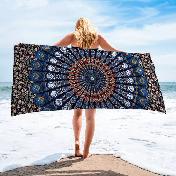 Microfiber Beach Towel Blanket, Quick Dry Absorbent Thin Towel