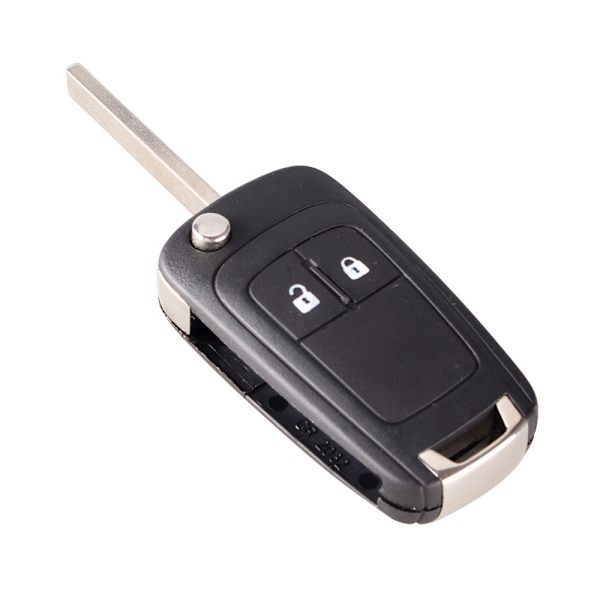 Flip Fjernbetjeningsskal 2-knaps HU100 til Opel Sort black one size