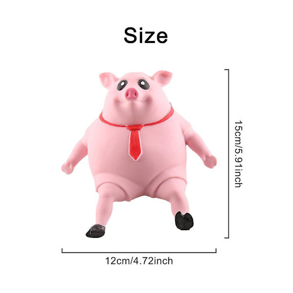 Pigg-Squeezeleksak Anti-Stress Baby Sensory Bad Stressbollar Rosa Rolig Avkoppling