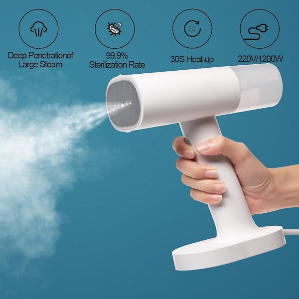Xiaomi Mijia Tøj Dampstryger Strygejern Bærbar Damprenser Hjem Elektrisk Midefjerner Håndholdt Dampstryger Tøj til Tøj Hvid Onesize
