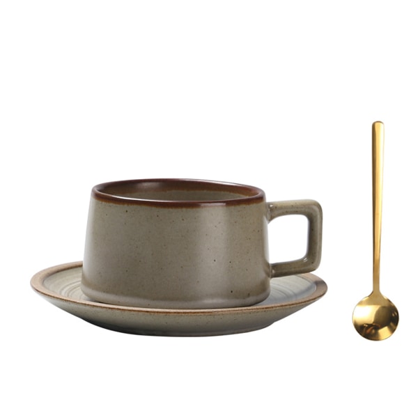 220 ml keramiskt set, lattekopp, enkel keramik