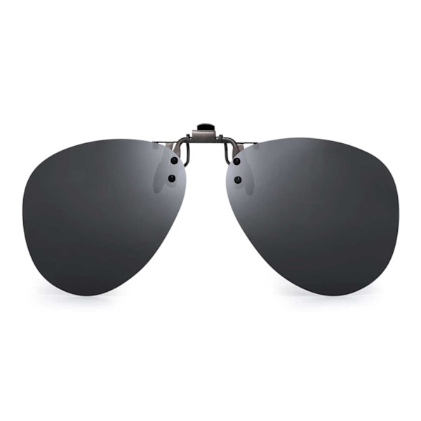 Clip-on Aviator Solglasögon Pilotglasögon Svart black