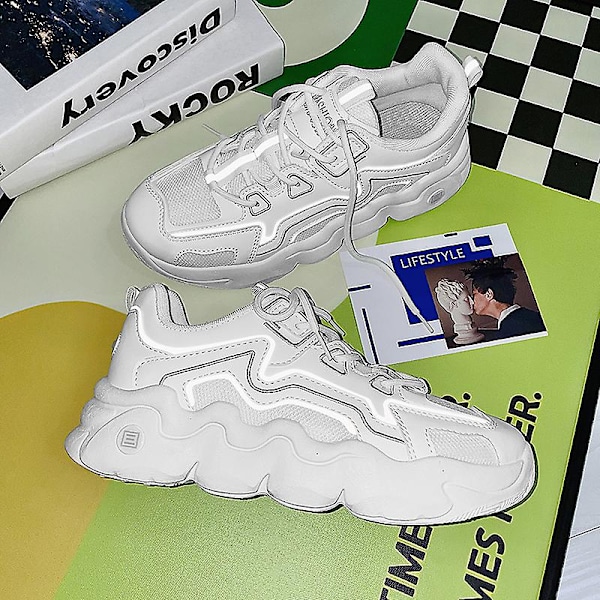 Herrsneakers Andas Löparskor Mode Sportskor 3Azl119 Vit White 40