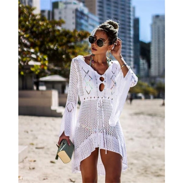 Naisten rantamekko Neulotu   Bikinipeitto Boho Beach Poncho