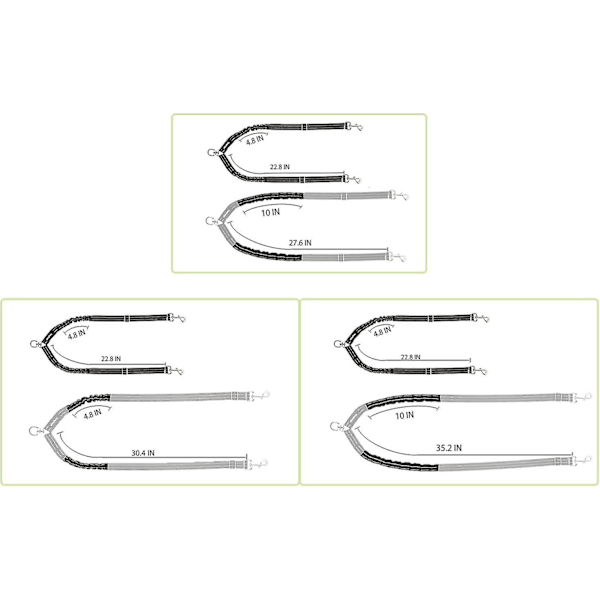 Dobbelt koppel, justerbart og 360 grader roterbart, hundekoppel for 2 hunder, reflekterende elastisk koppel, for små, mellomstore og store hunder Hy