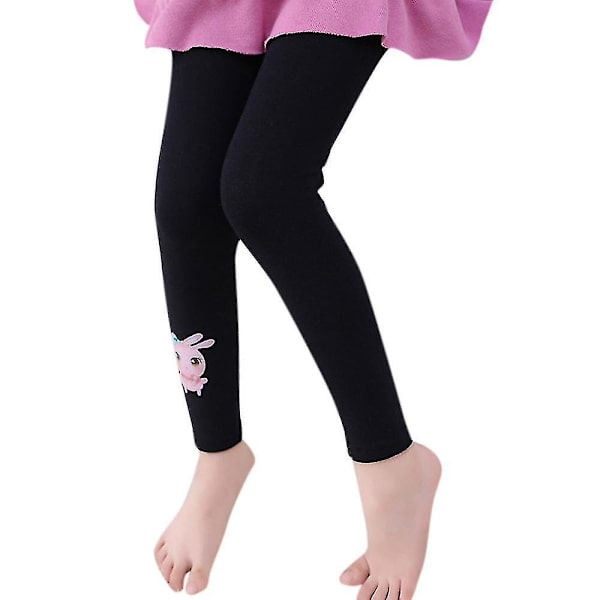 2-12 år Flickor Unicorn Tryckta Skinny Leggings Byxor Black