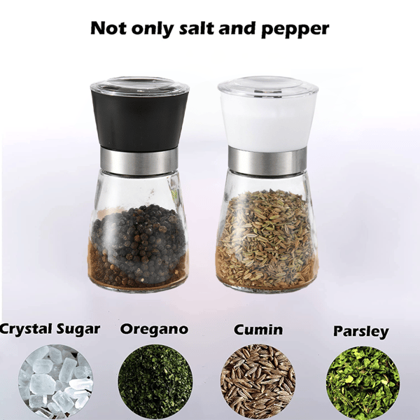Premium Salt- og Pepperkvern i Rustfritt Stål - Sett med 2-FA6-