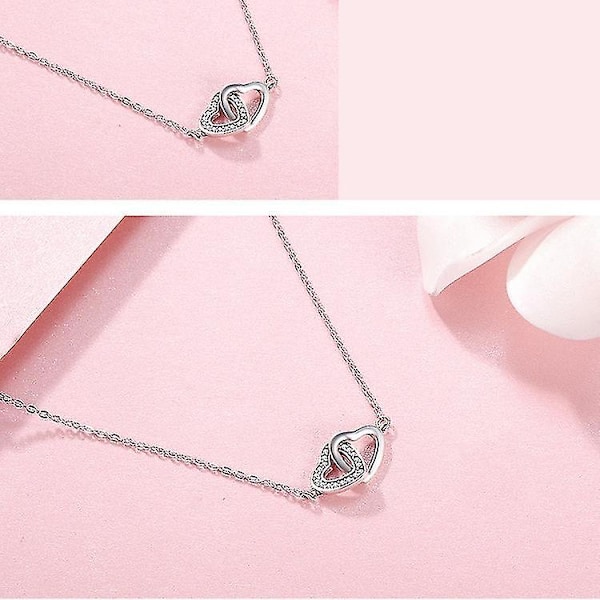 Hurtig Forsendelse Kærlighed S925 Sterling Sølv Dame Halskæde Silver